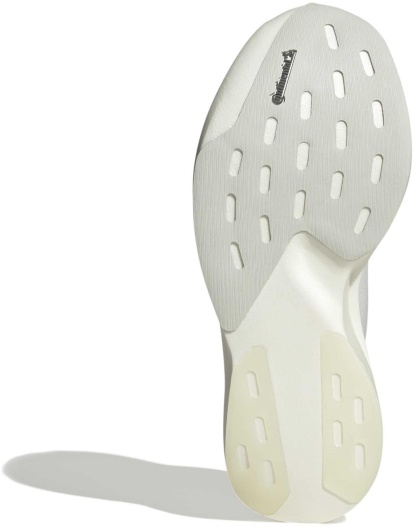 adidas Women's Adizero EVO SL Zip Running Shoes - Core White/Zero Met./Orbit Grey - View 3