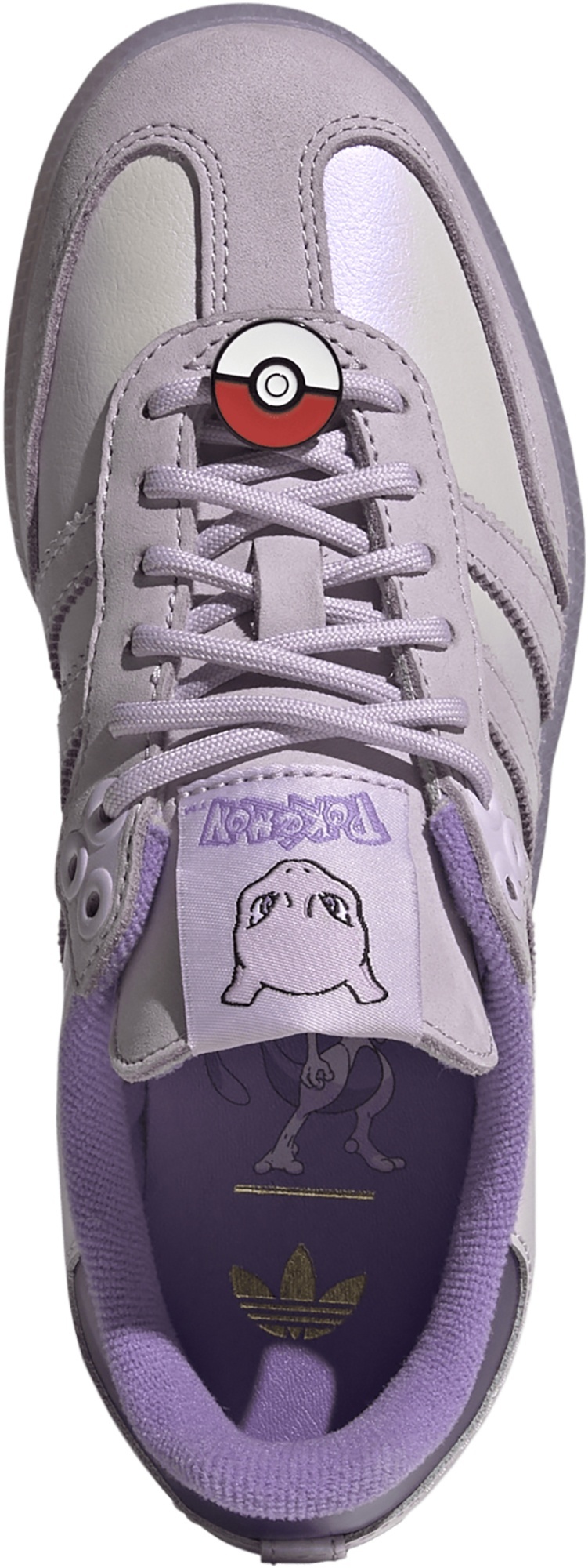 adidas Kids' Grade School Samba OG Shoes - Ice Lavender/Ice Lavender/Violet Fusion - View 2