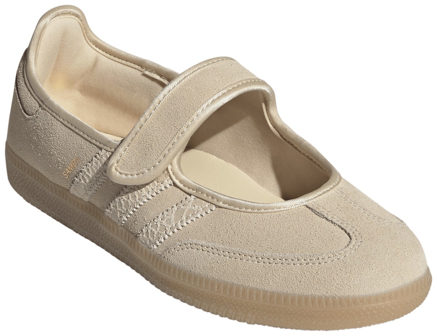 adidas Women's Samba Jane Shoes - Suede/Croc Sand Strata - View 6