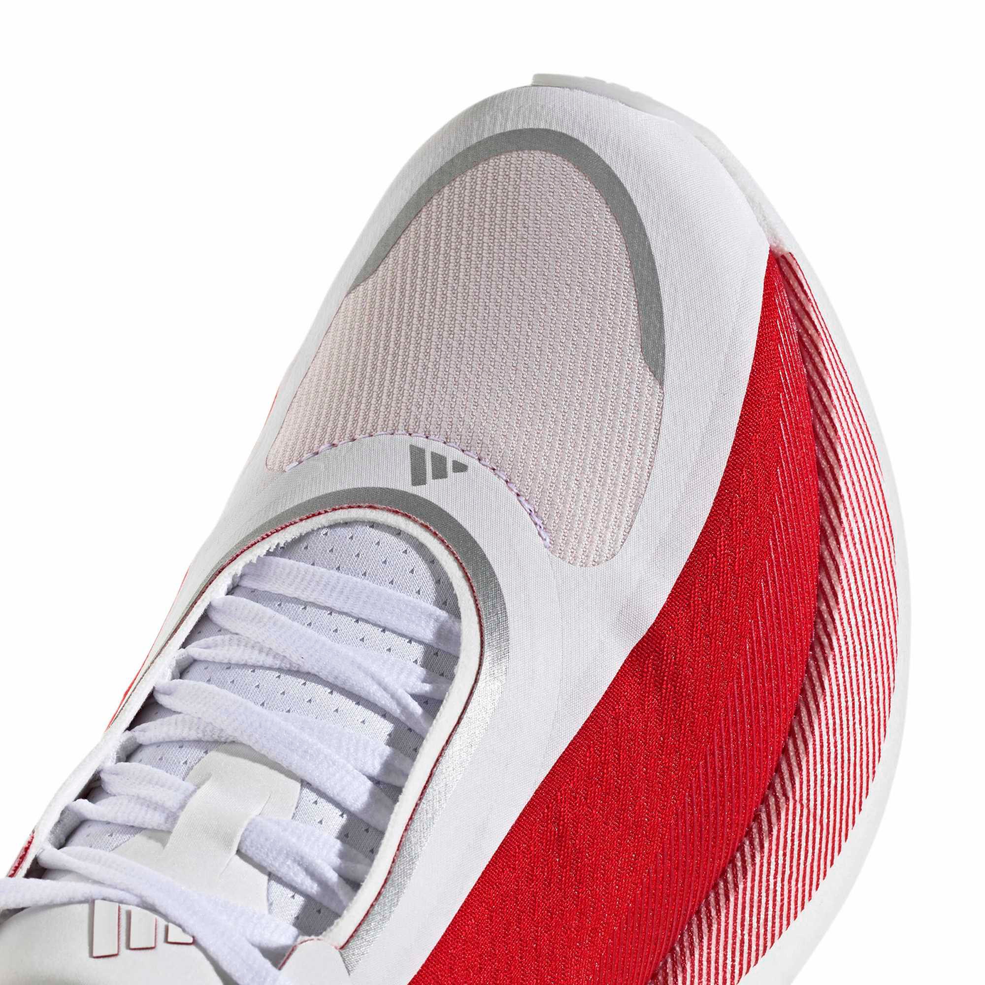 adidas Men's Hyperboost Edge Running Shoes - White/Ruby/Metallic - View 10