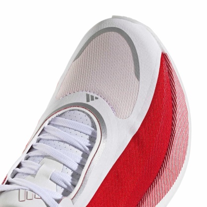 adidas Men's Hyperboost Edge Running Shoes - White/Ruby/Metallic - View 10