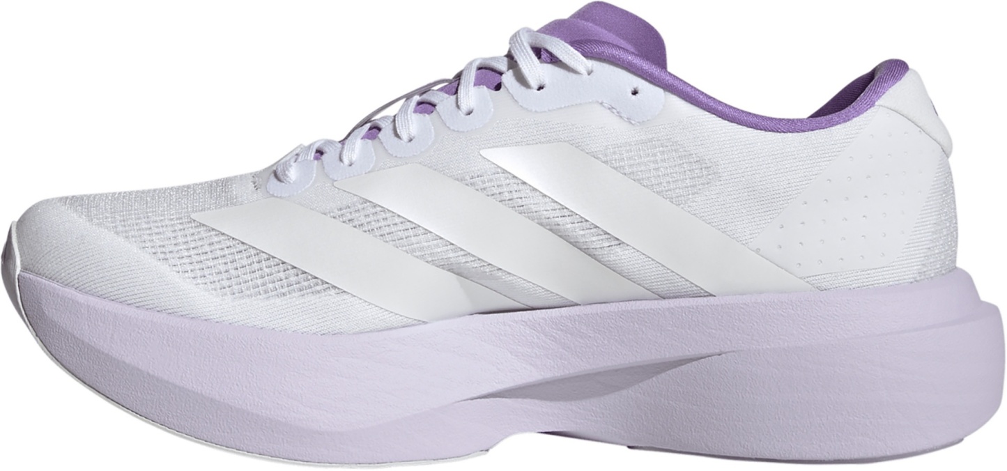 adidas Women's Adizero EVO SL Running Shoes - White/Zero Metallic/Purple Tint - View 4