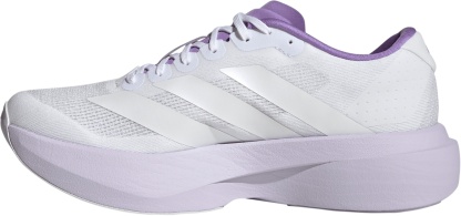 adidas Women's Adizero EVO SL Running Shoes - White/Zero Metallic/Purple Tint - View 4