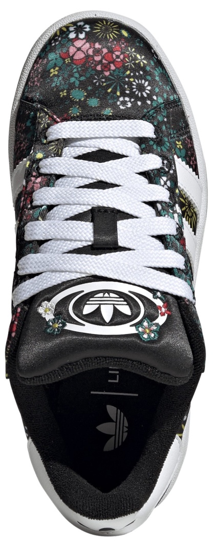 adidas Kids' Grade School Campus 00s Shoes - Black/White/Gold Metallic - View 2
