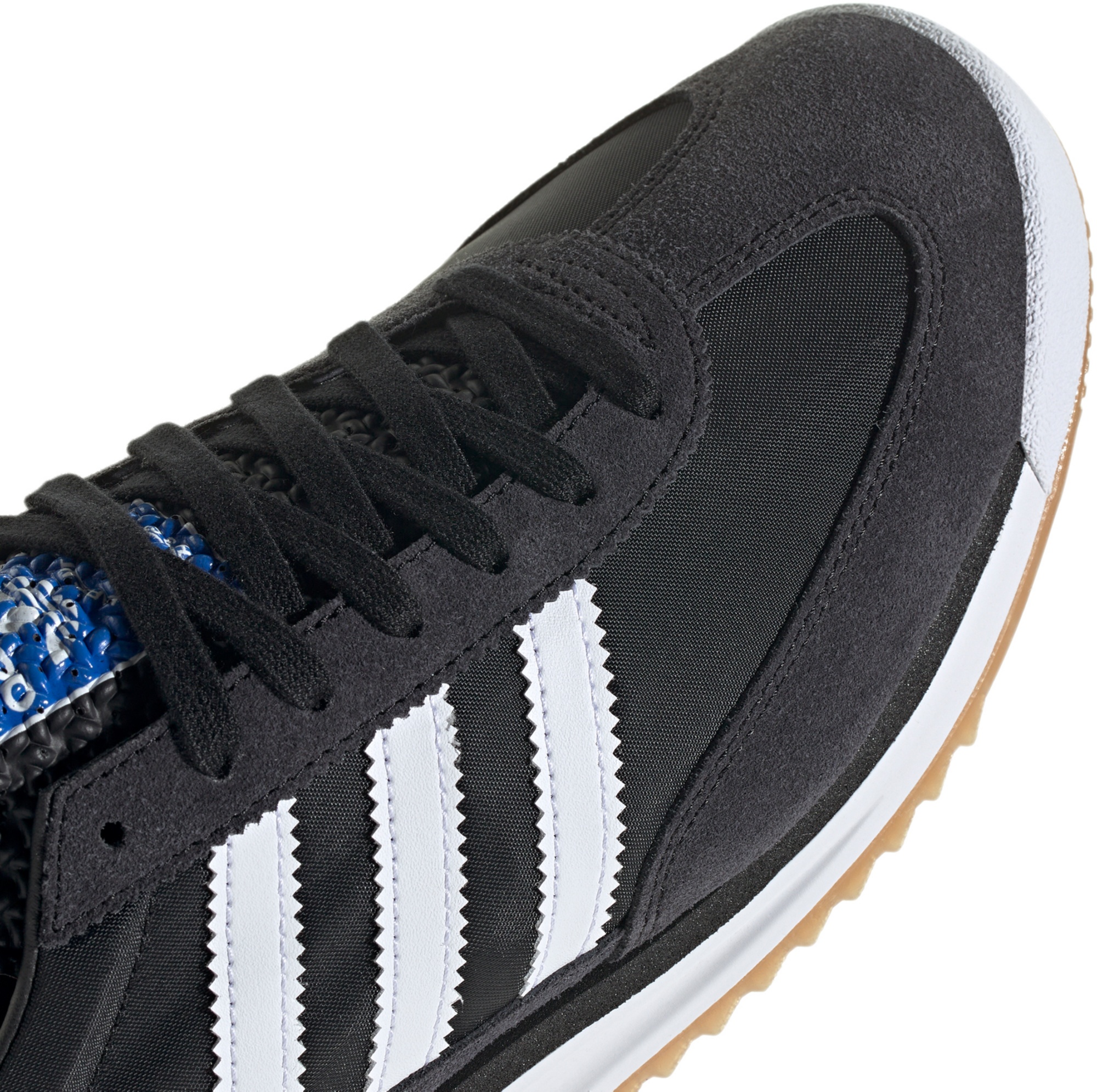 adidas Men's SL 72 RS Shoes - Black/White/Blue - View 7