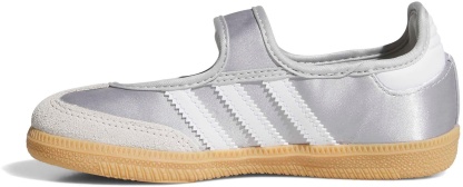 adidas Kids' Preschool Samba Jane Shoes - Silver Met/Ftwr White/Gum 3 - View 4