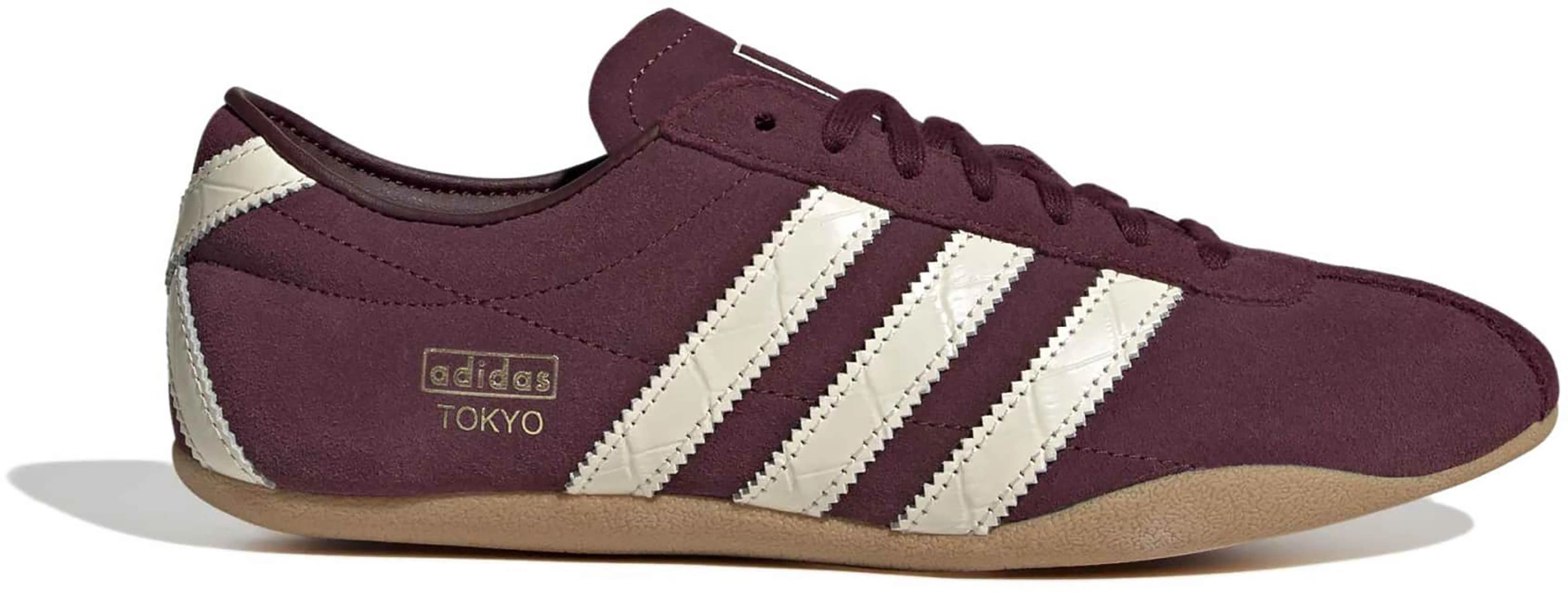 adidas Women's Tokyo Shoes - Suede/Croc Maroon/Cream - View 1