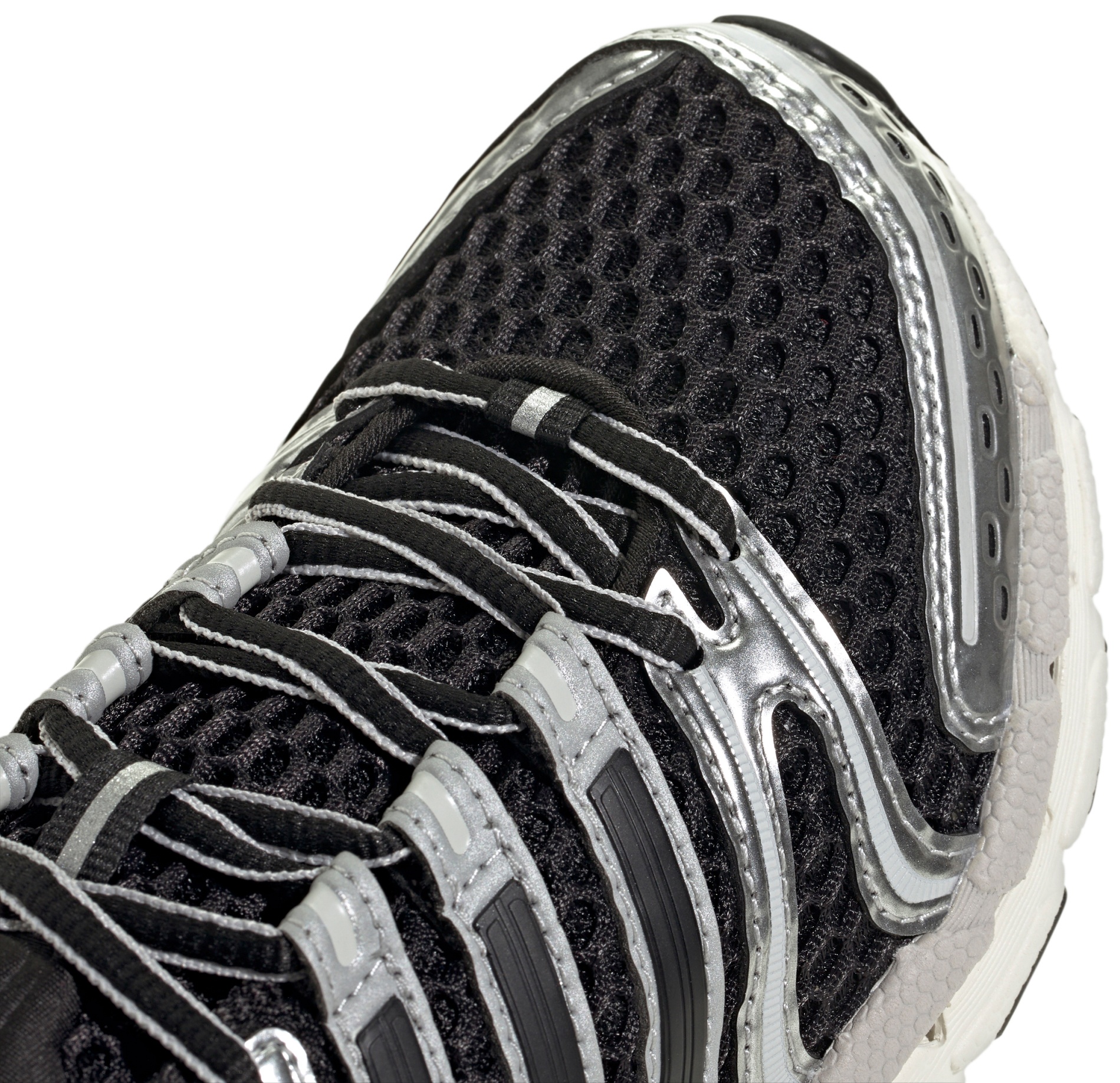 adidas Kids' Grade School AdiStar Control 5 Shoes - Black/Silver Met/Grey One - View 7