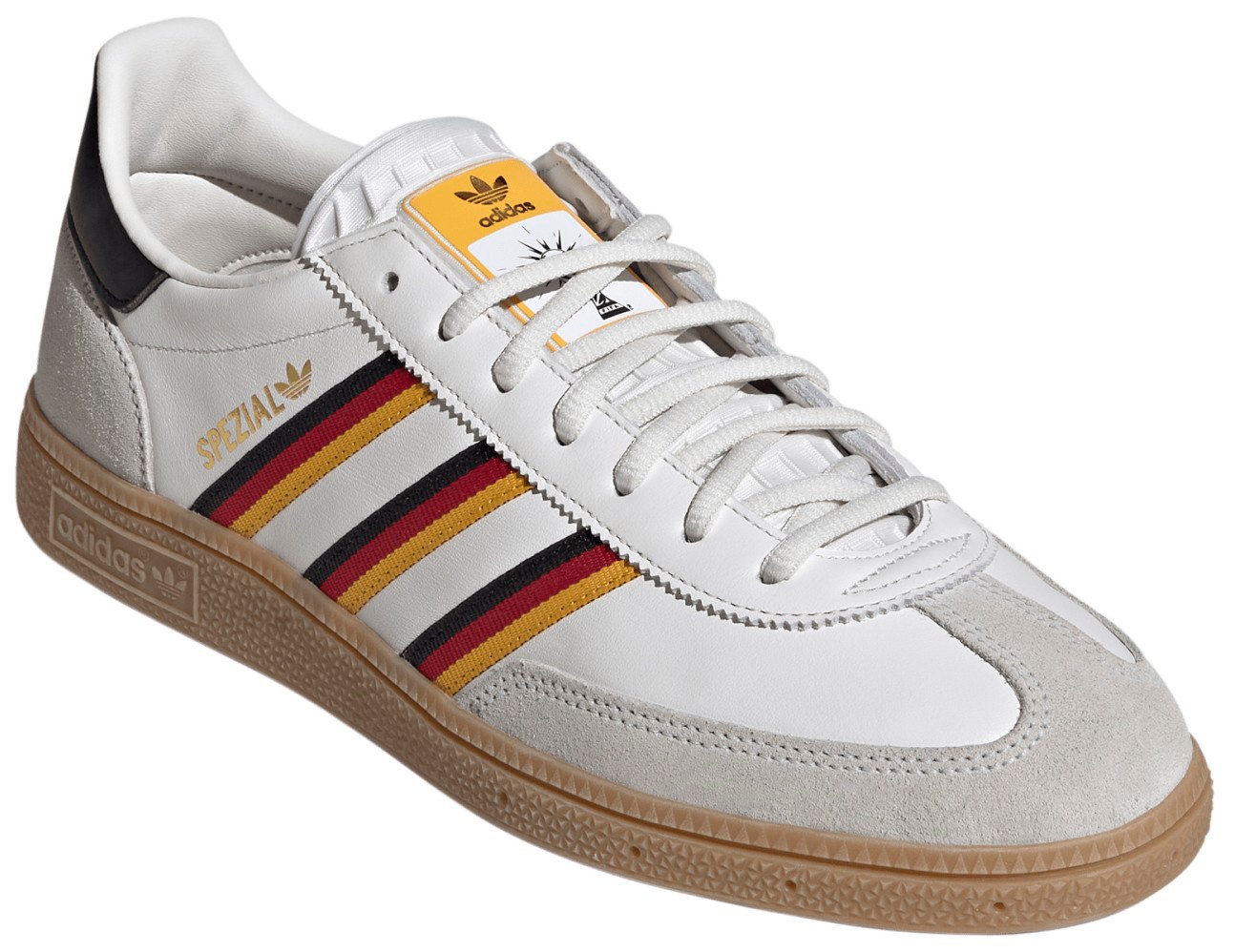 adidas Men's FIFA World Cup Handball Spezial Shoes - Cloud White/Crew Yellow/Power Red - View 5