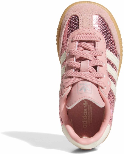 adidas Toddler Samba OG Shoes - Mauve/Cream/Tech Grey Met - View 2