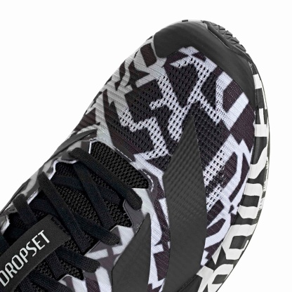 adidas Men's Adizero Dropset Pro Training Shoes - White/Black - View 7