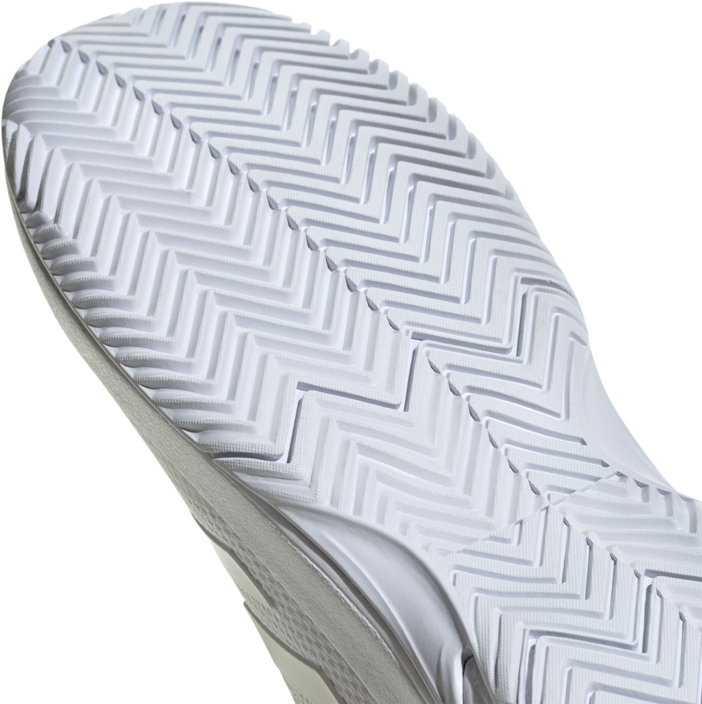 adidas Men's Gamecourt 2 Tennis Shoes - White/White/Silver - View 9