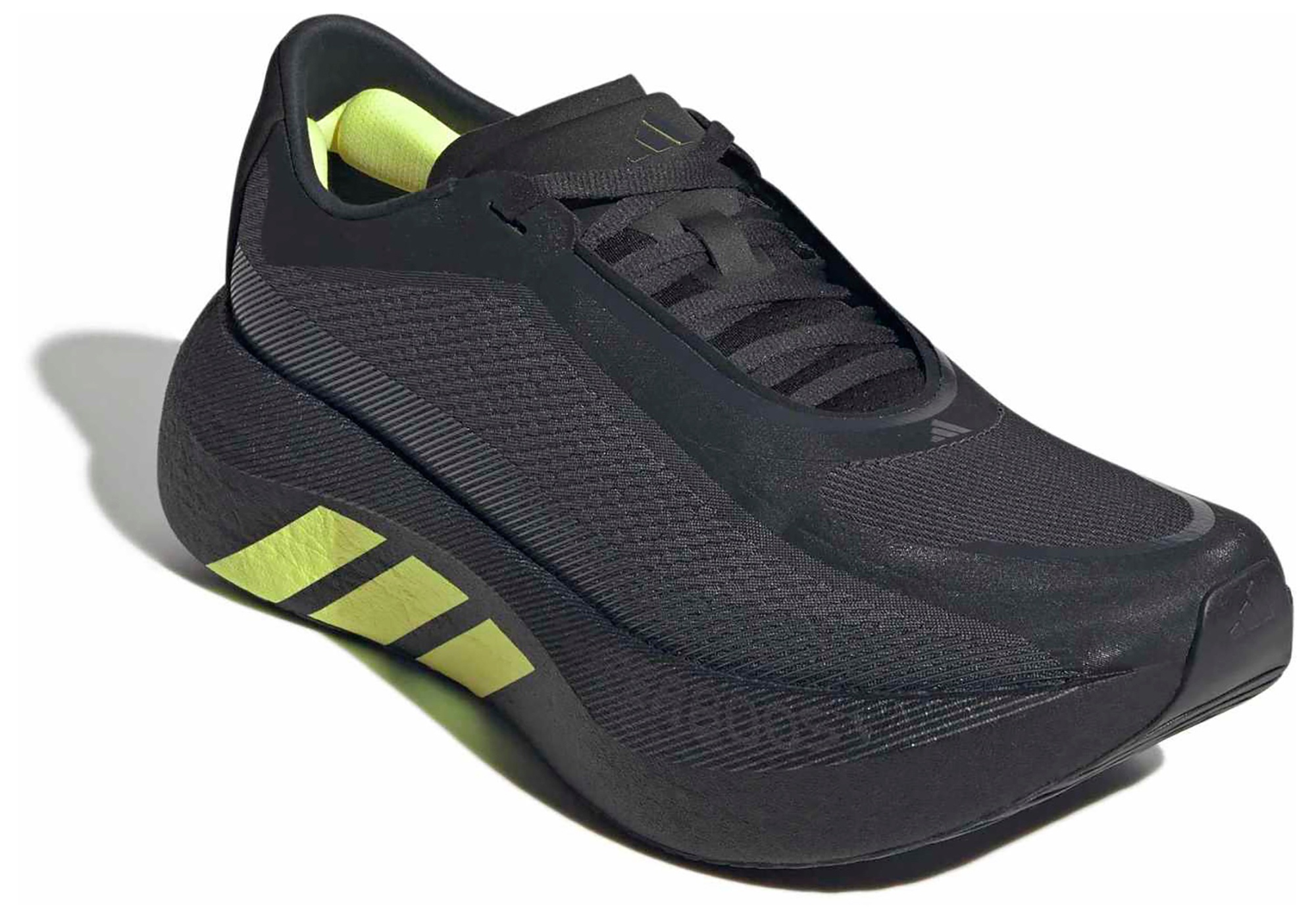 adidas Men's Hyperboost Edge Running Shoes - Carbon/Hi-res Yellow/Grey Five - View 6