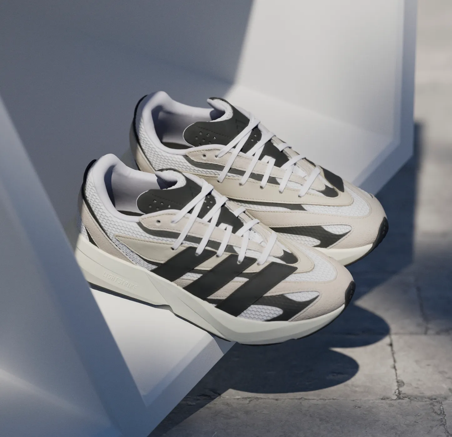 adidas Men's Lightblaze Shoes - Alumina/Black - View 6