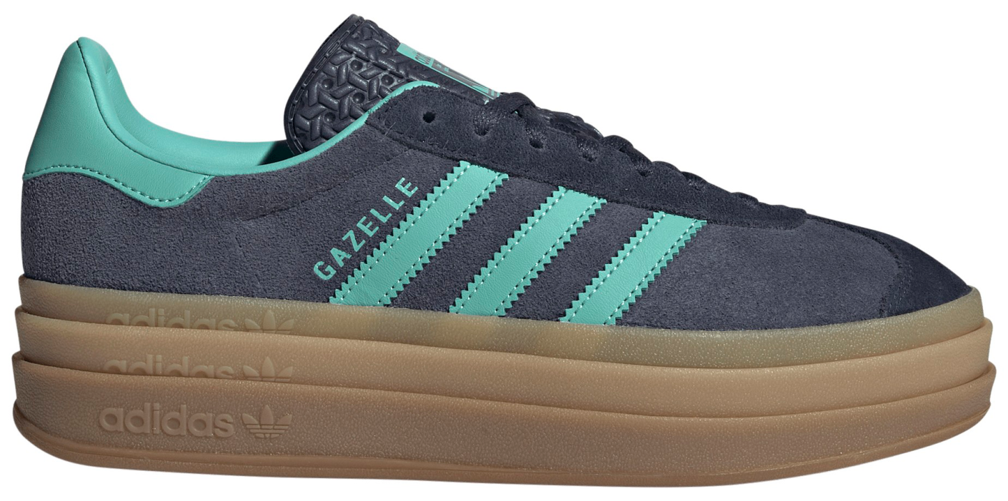 adidas Originals Women's Gazelle Bold Shoes - Navy/Mint - View 1