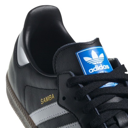 adidas Samba OG Shoes - Black/White/Gum - View 3