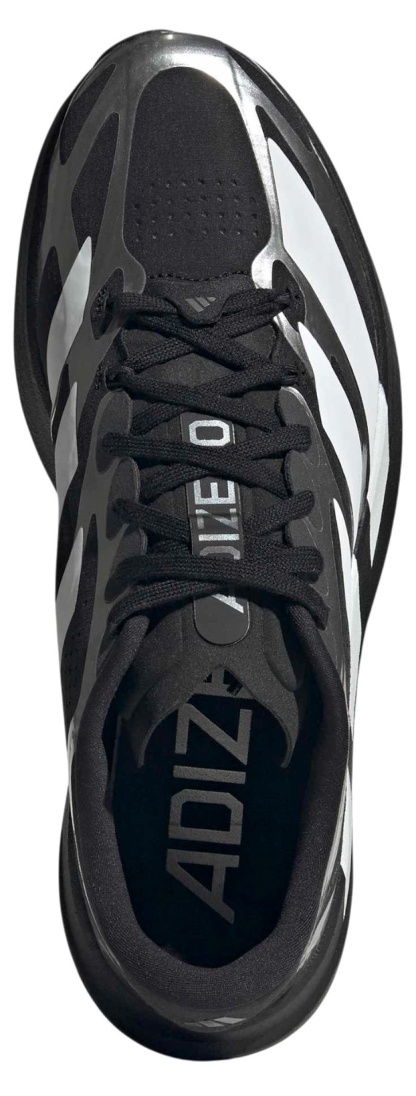 adidas Men's Adizero EVO SL EXO Running Shoes - Black/White/Metallic - View 2