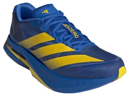 adidas Men's Adizero Boston 13 Running Shoes - Blue/Yellow/Black - View 5
