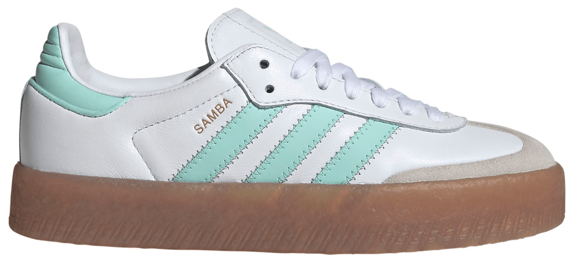 adidas Kids' Grade School Sambae Shoes - Mint/White - View 1