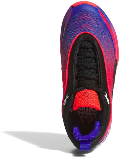 adidas Kids' Grade School D.O.N. Issue #8 Basketball Shoes - Core Black/Lucid Red/Lucid Blue - View 2