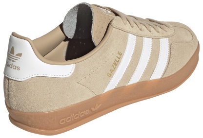 adidas Men's Gazelle Indoor Shoes - Beige/White - View 6