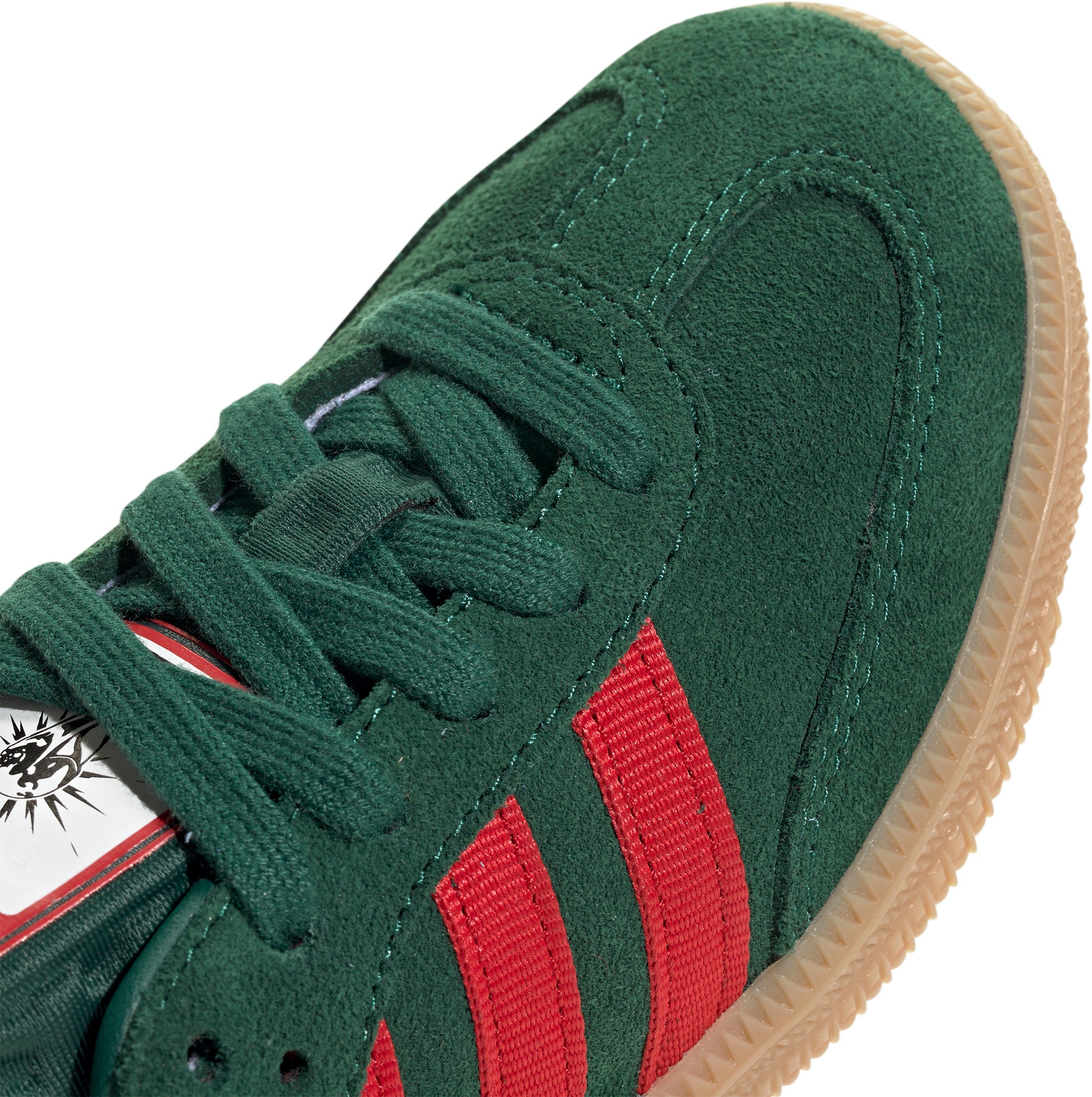 adidas Kids' Preschool FIFA World Cup Samba OG Shoes - Team Dark Green/Better Scarlet/Gum - View 7