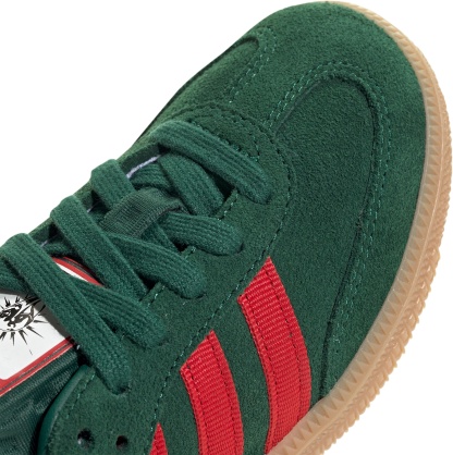 adidas Kids' Preschool FIFA World Cup Samba OG Shoes - Team Dark Green/Better Scarlet/Gum - View 7