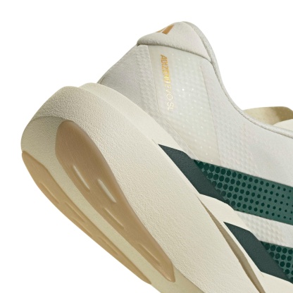 adidas Men's Adizero EVO SL Woven Running Shoes - White/Collegiate Green/Royal - View 9