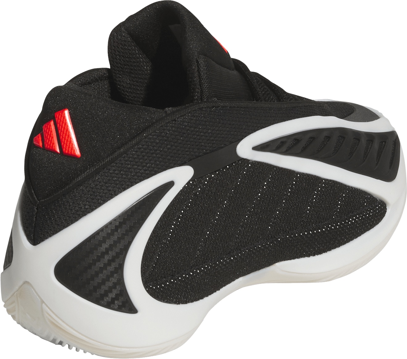 adidas Kids' Grade School Anthony Edwards 2 'Core Black' Basketball Shoes - Black/White/Red - View 6