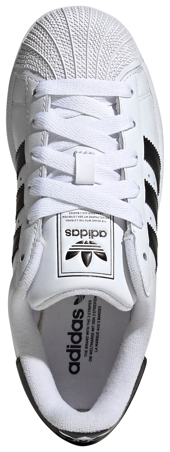 adidas Kids' Grade School Superstar II Shoes - White/Black/White - View 2