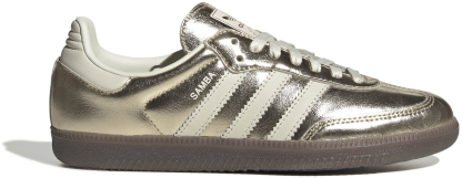 adidas Women's Samba OG Shoes - Gold Mtlc/Off White/Gum5 - View 1