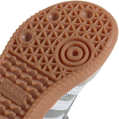 adidas Toddler Samba OG Shoes - Silver Met/White/Gum - View 9