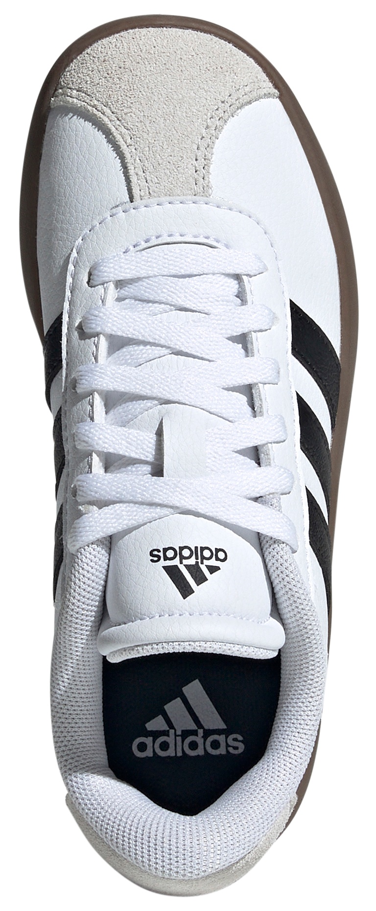 adidas Kids' Grade School VL Court Low Shoes - White/Black/Grey - View 2