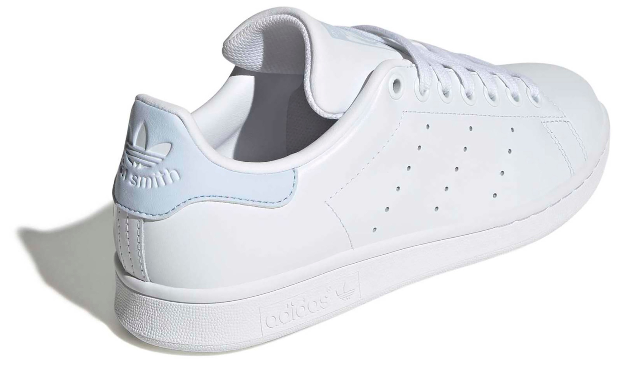 adidas Originals Women's Stan Smith Shoes - White/Crystal Sky - View 5