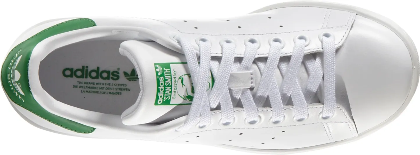 adidas Originals Women's Stan Smith Shoes - White/Green - View 3