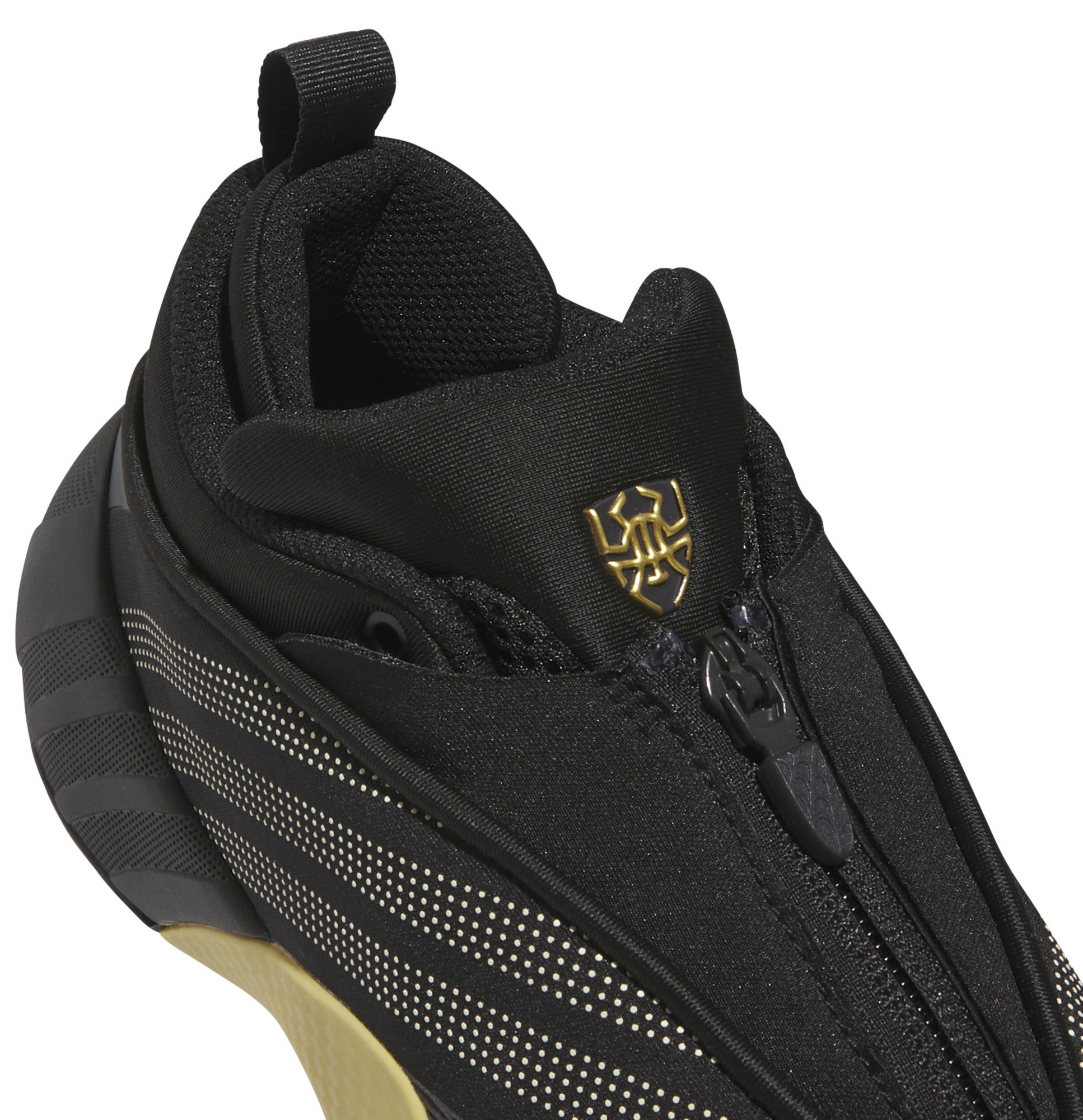 adidas Kids' Grade School D.O.N. Issue #7 'Best of adidas' Basketball Shoes - Black/Gold Metallic - View 8