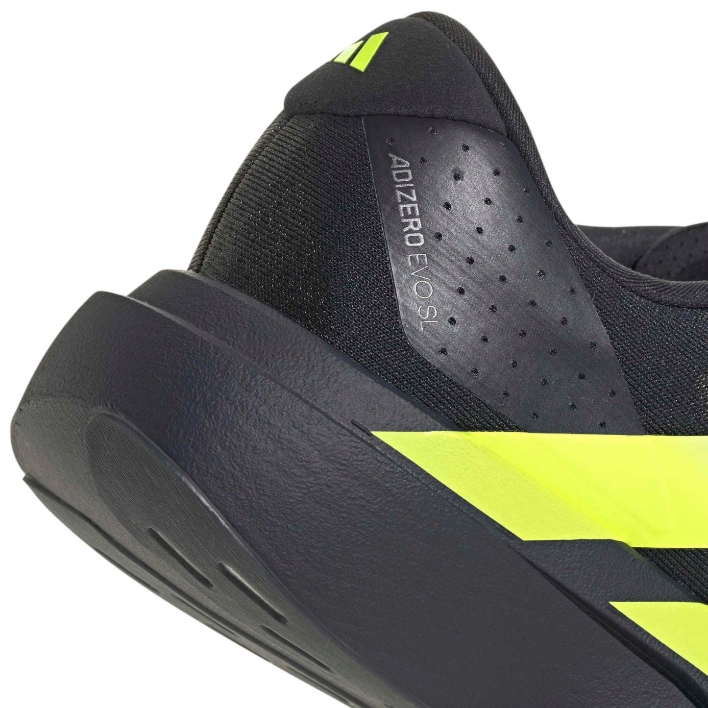 adidas Men's Adizero EVO SL EXO Running Shoes - Night Grey/Solar Yellow/Grey - View 4