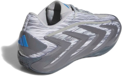 adidas Anthony Edwards 3 'Snow Camo' Basketball Shoes - Dark/Light Grey - View 7