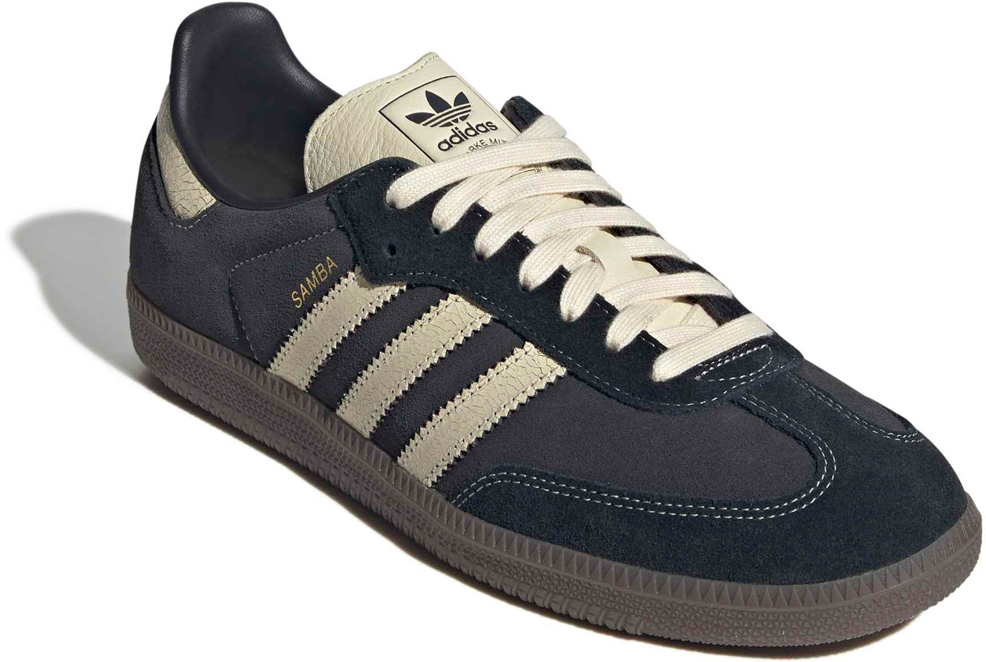 adidas Samba OG Shoes - Vint Carbon/Vanilla - View 5