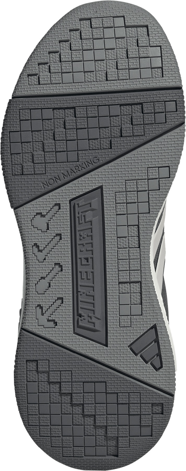 adidas Kids' Grade School Minecraft Pro Shoes - Grey Five/Grey One/Grey Three - View 3
