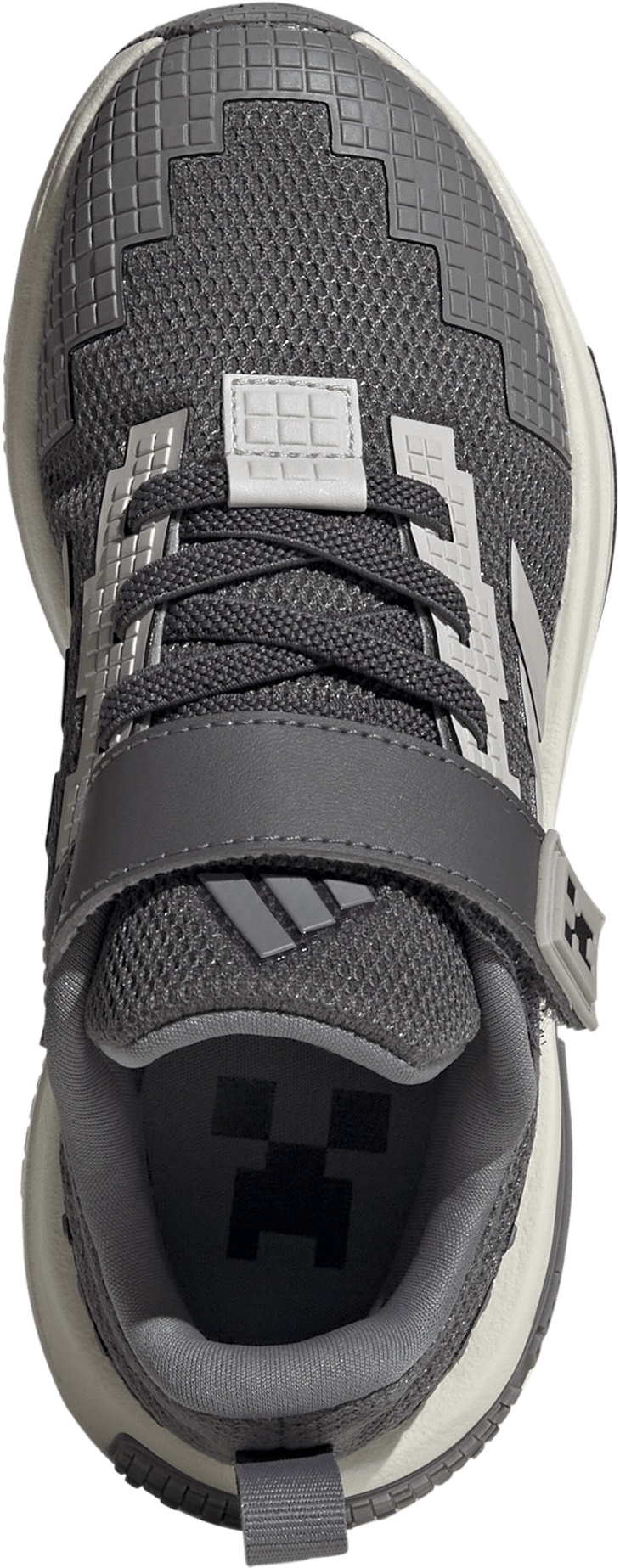 adidas Kids' Preschool Minecraft Pro Shoes - Grey Five/Grey One/Grey Three - View 2