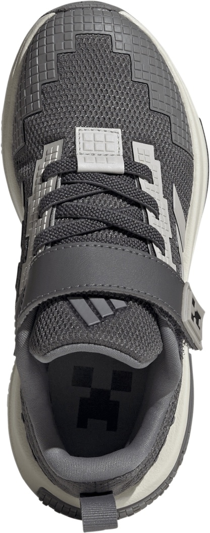 adidas Kids' Preschool Minecraft Pro Shoes - Grey Five/Grey One/Grey Three - View 2