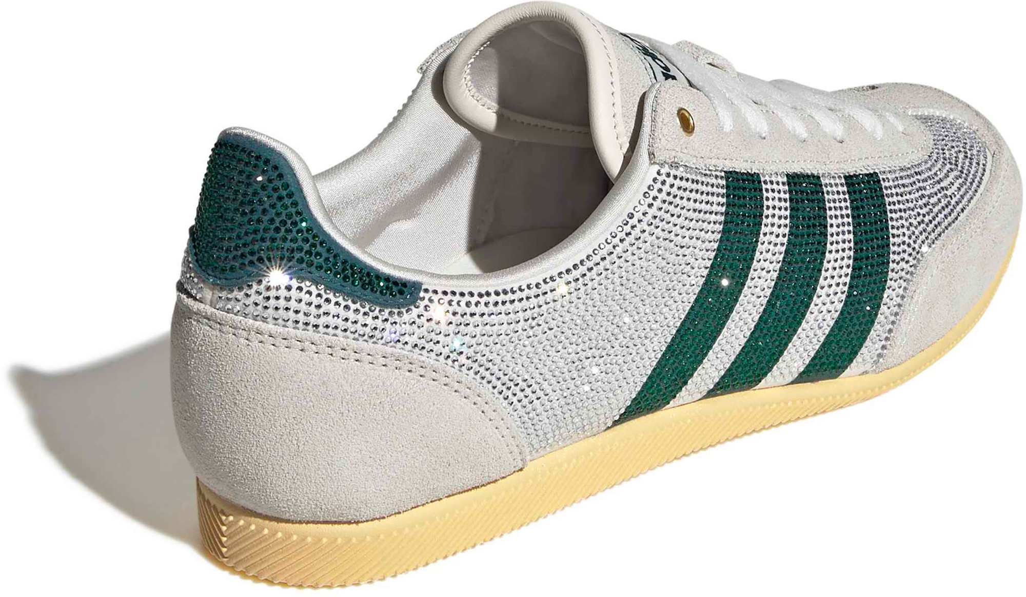 adidas Women's Japan Shoes - Rhinestone Wht/Rich Green - View 5