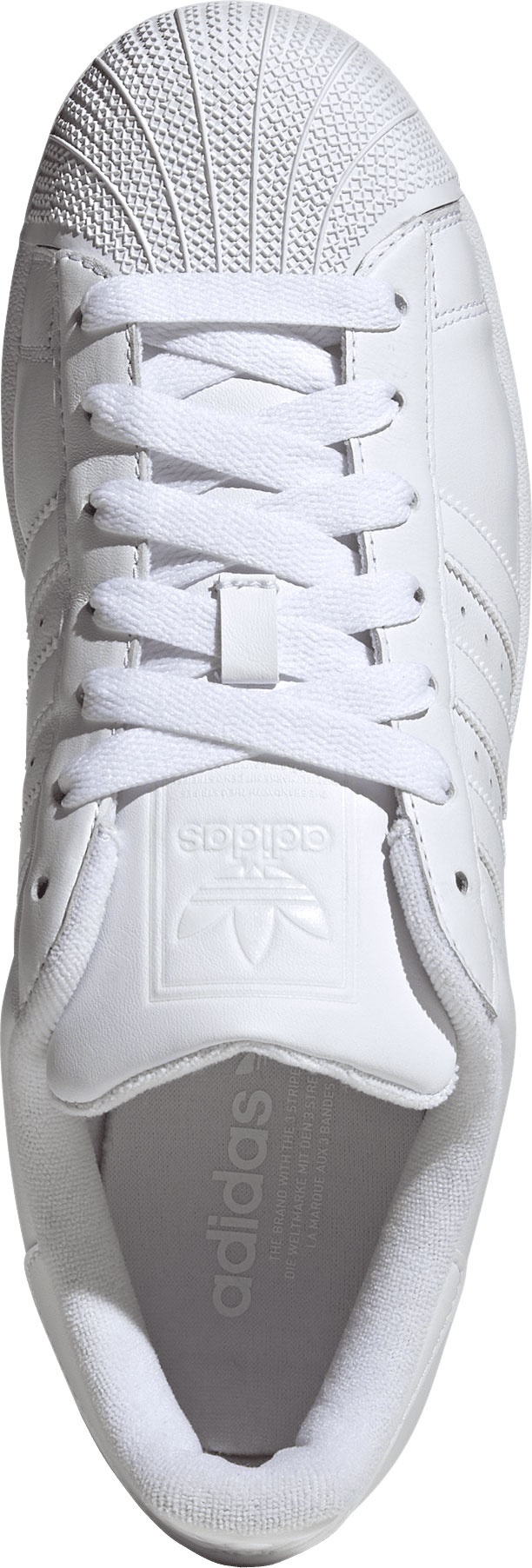 adidas Men's Superstar II Shoes - White/White - View 4
