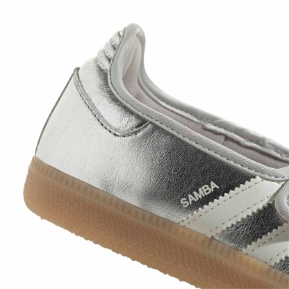adidas Women's Samba Jane Shoes - Silver/Off White/Gum4 - View 7