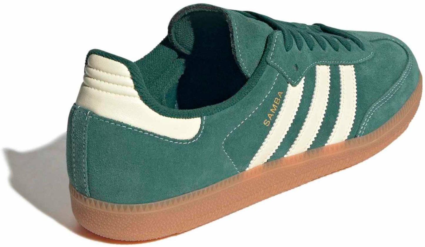 adidas Samba OG Shoes - Pinstripe Grn/Vnlla - View 5