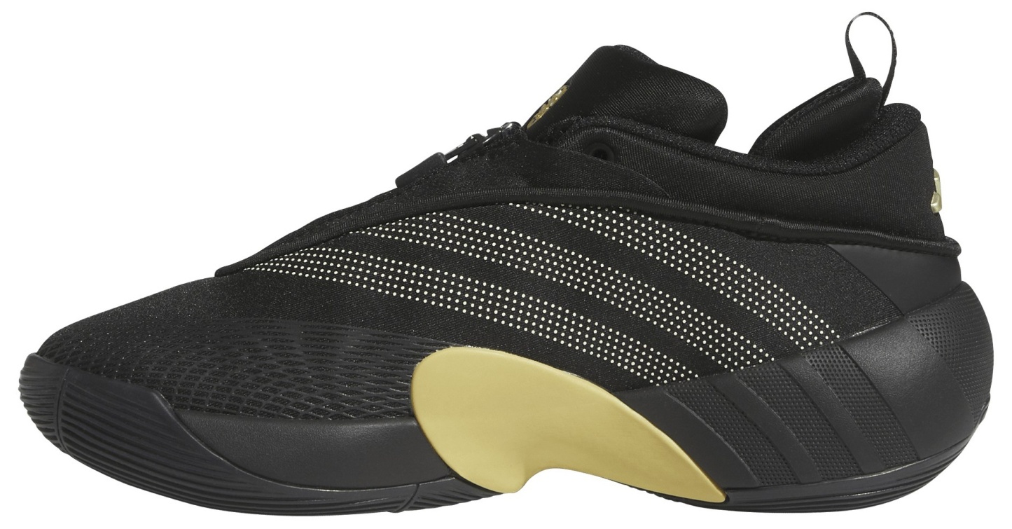 adidas Kids' Grade School D.O.N. Issue #7 'Best of adidas' Basketball Shoes - Black/Gold Metallic - View 4
