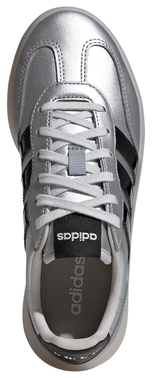 adidas Kids' Grade School Barreda Decode Shoes - Silver Metallic/Black/Chalk White - View 2