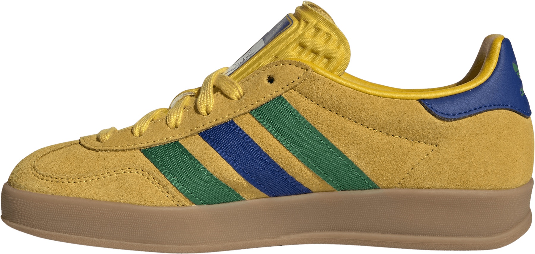 adidas Kids' Grade School FIFA World Cup Gazelle Indoor Shoes - Yellow/Collegiate Royal/Green - View 4