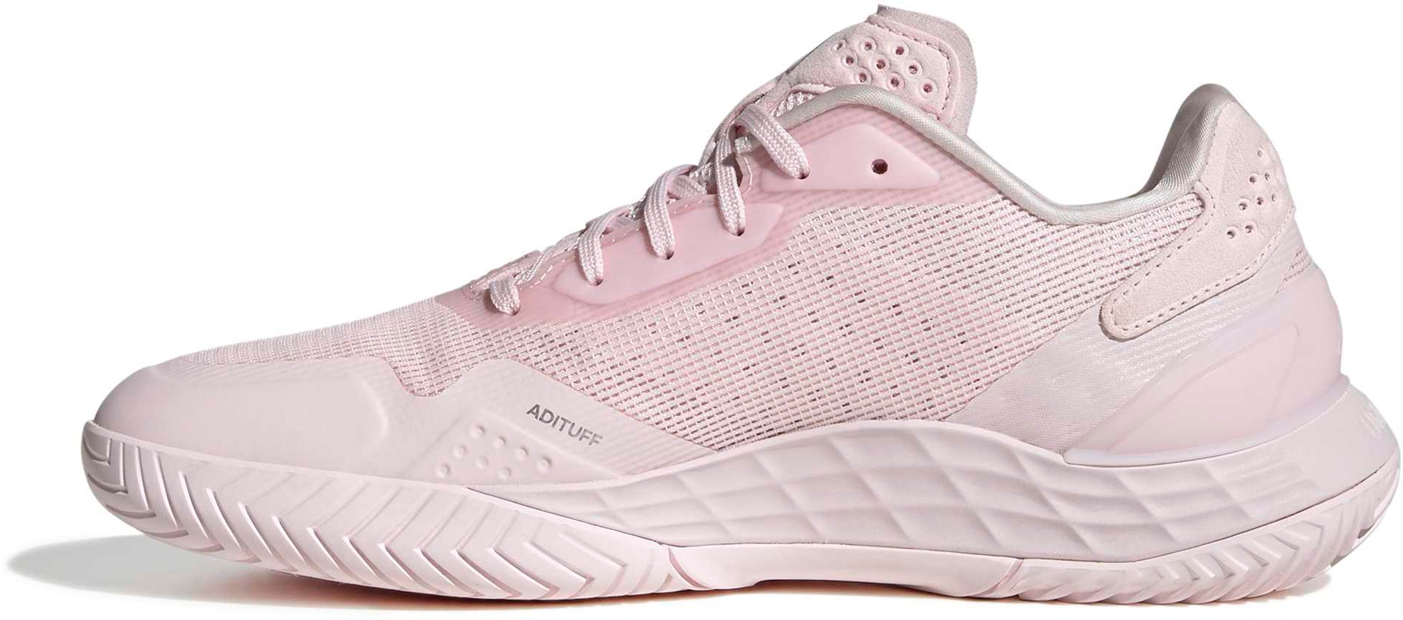 adidas Women's Defiant Speed 2 Tennis Shoes - Distilled Pink/Distilled Pink/Ftwr White - View 4
